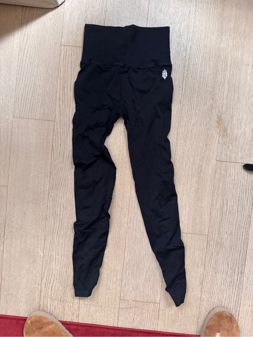 Black Stretch Leggings with High Waist - FP movement